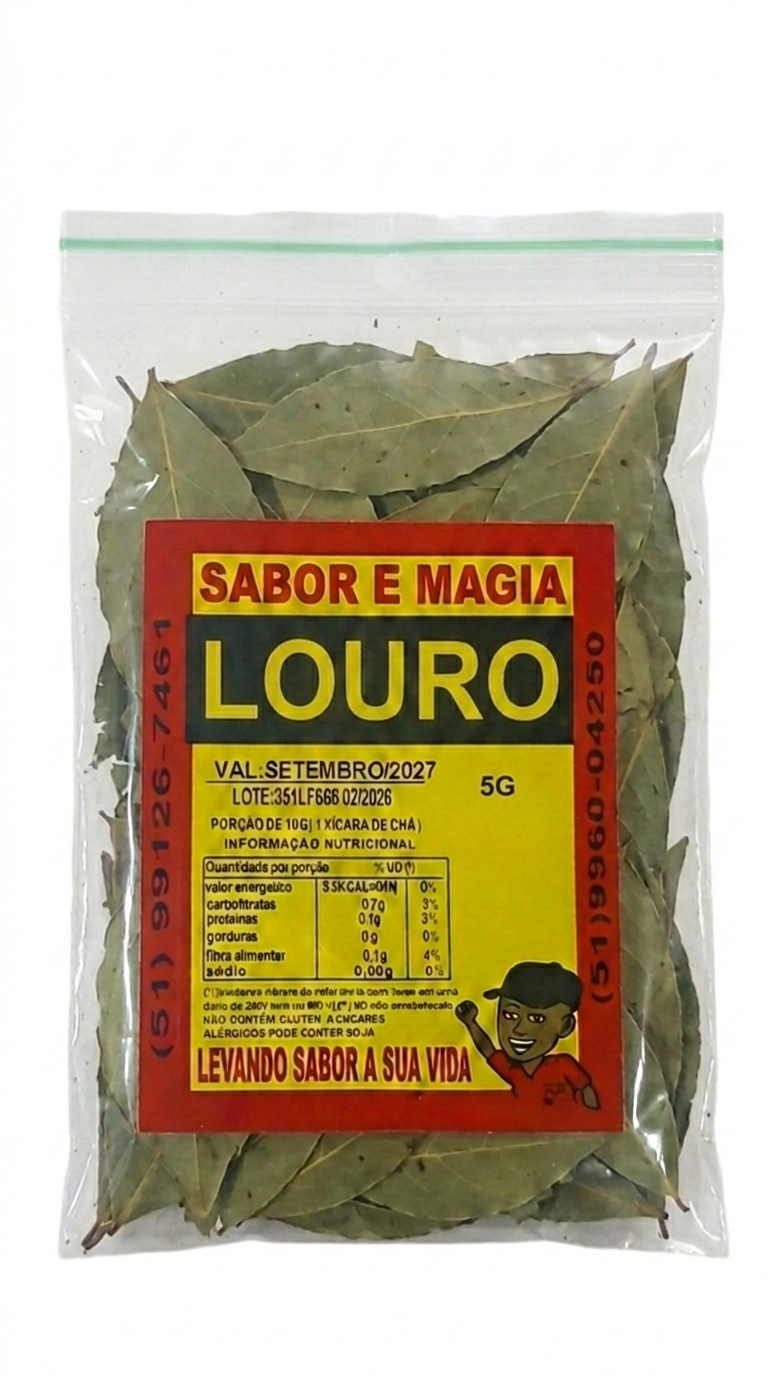 LOURO EM FOLHAS